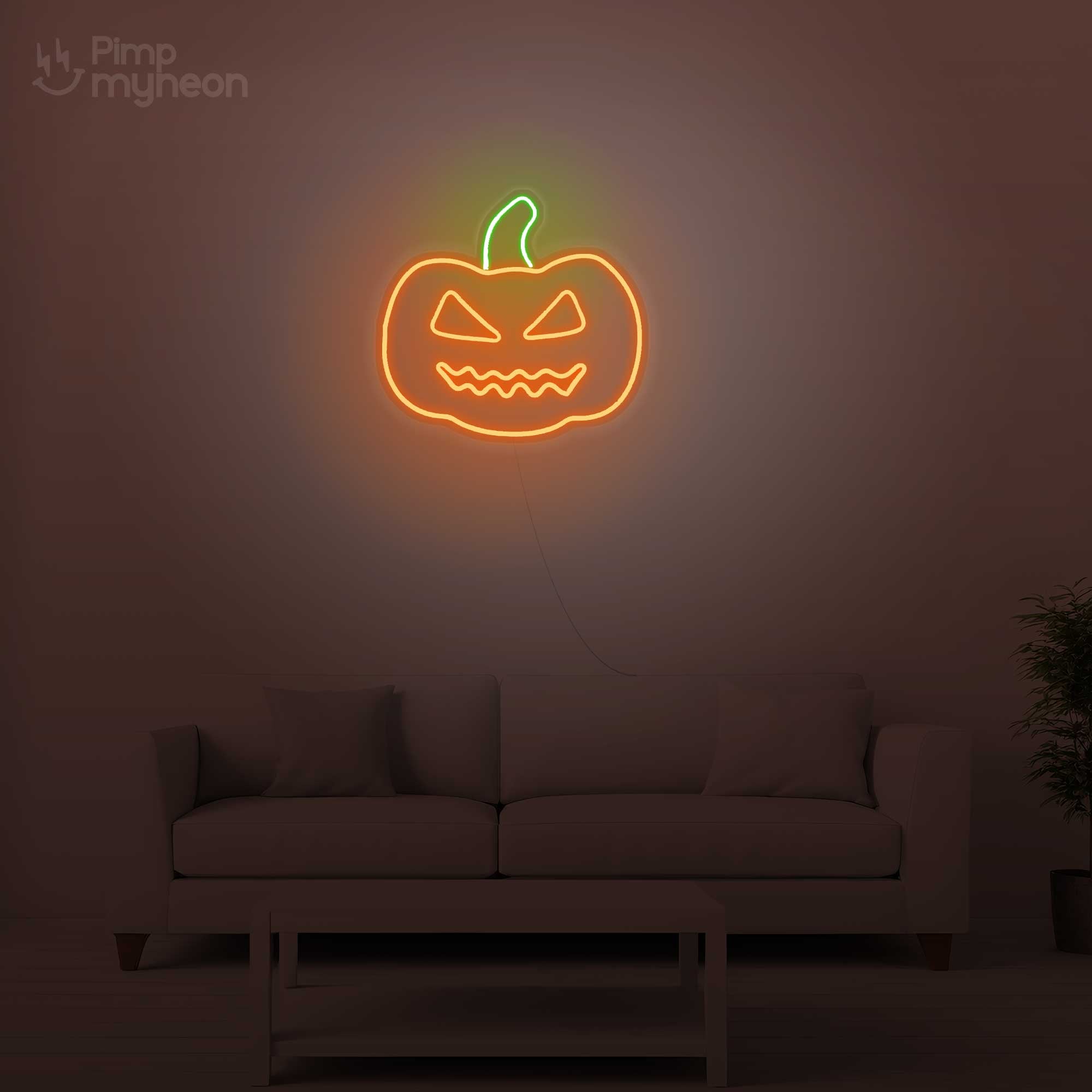 Neon Citrouille Halloween