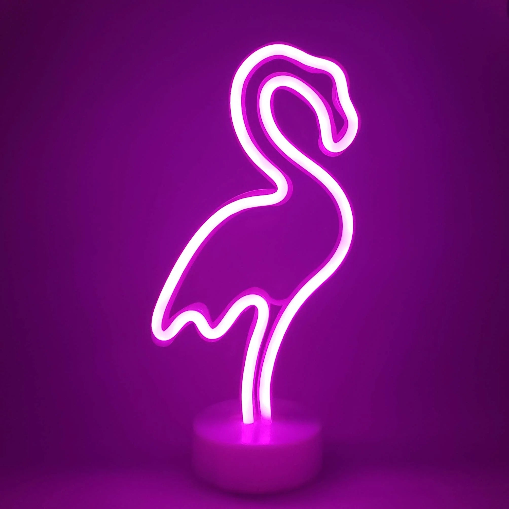 Lampe Neon Flamant Rose