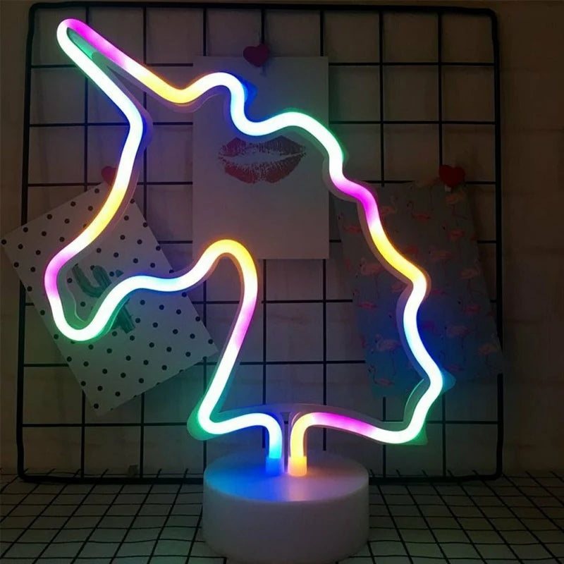 Lampe Neon Licorne