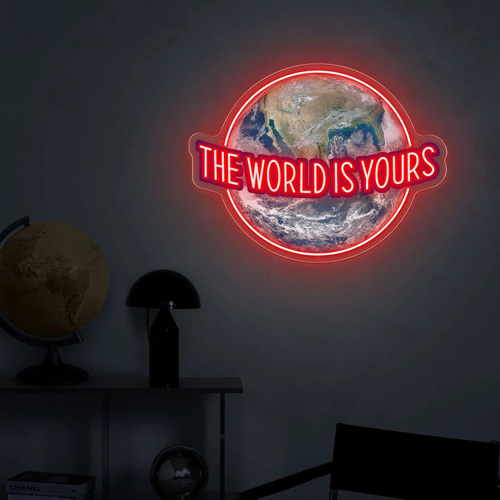 Neon The World Is Yours